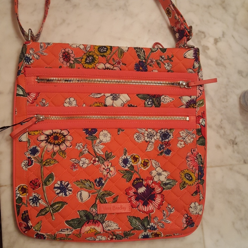 Vera Bradley Iconic Triple Zip Hipster